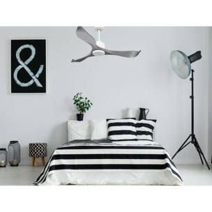 Ventilateur de plafond Réversible  Thermostat Wifi Moteur à courant continu Toits en pente Télécommande Mémoire