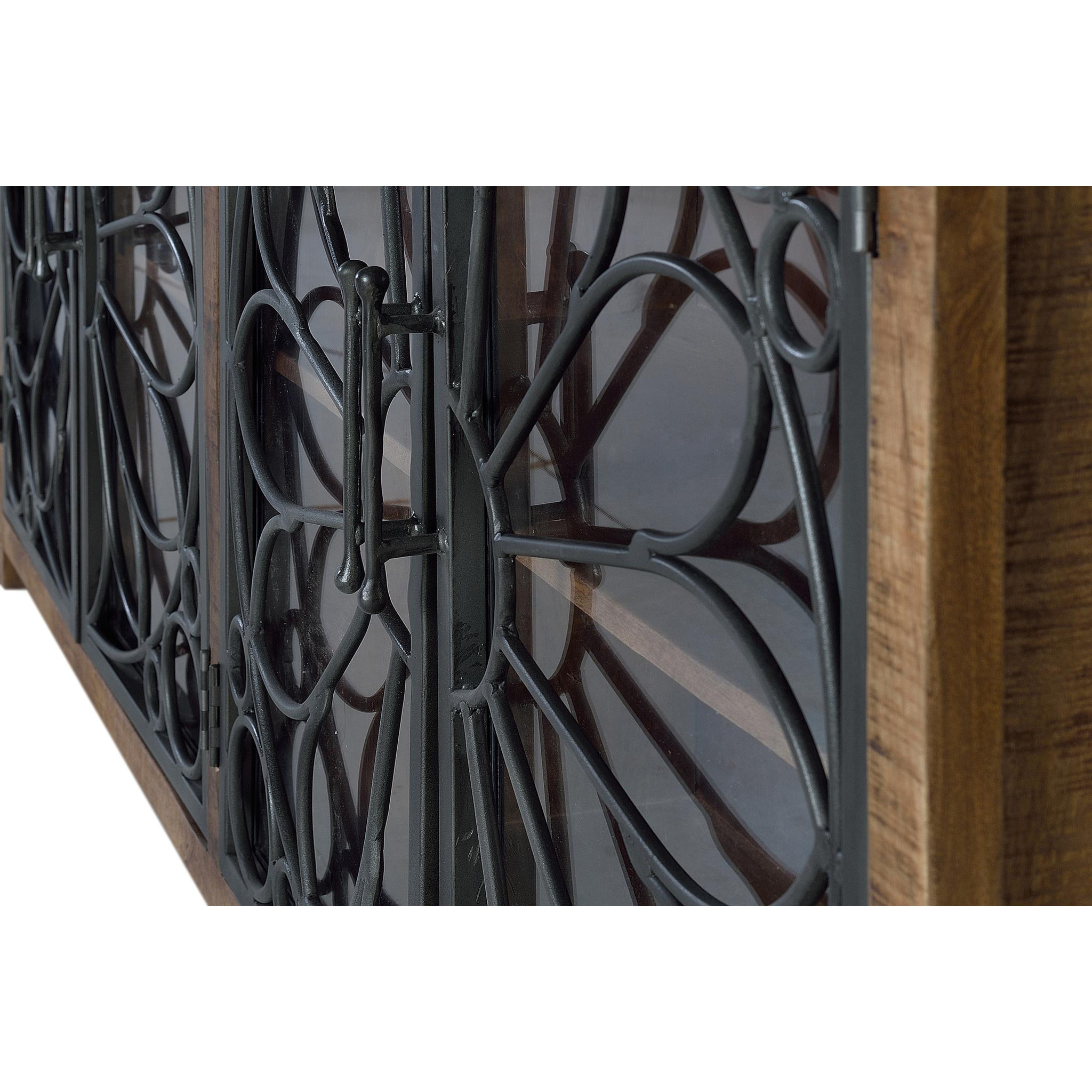 Aparador de Madera de Mango Estilo Industrial Moderno