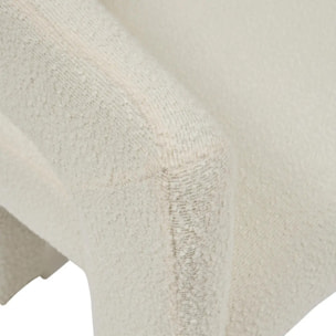 Fauteuil "Amos" blanc L63xp57xH75cm
