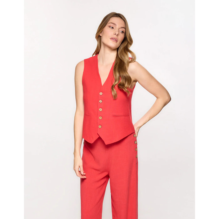 Top Chaleco Coral - Chai II