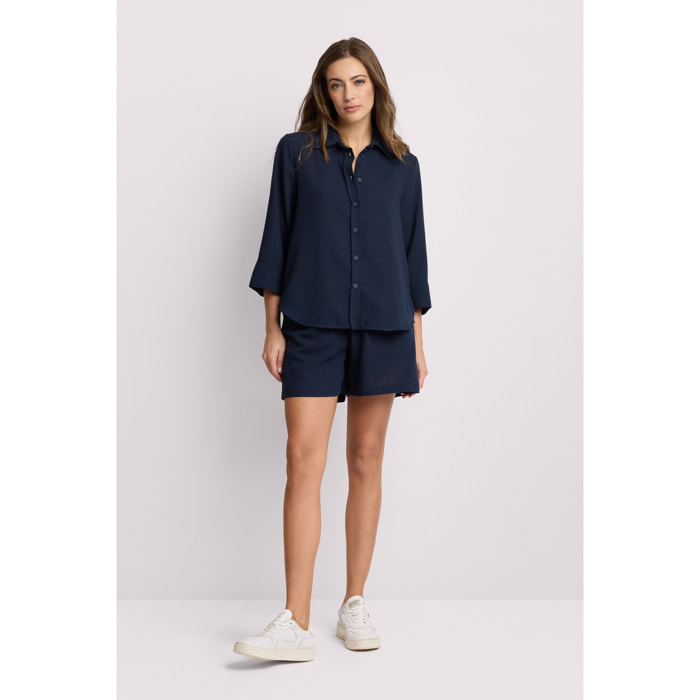 Kocca - Camicia con colletto classico Donna, Tinta unita, Colletto di camicia
