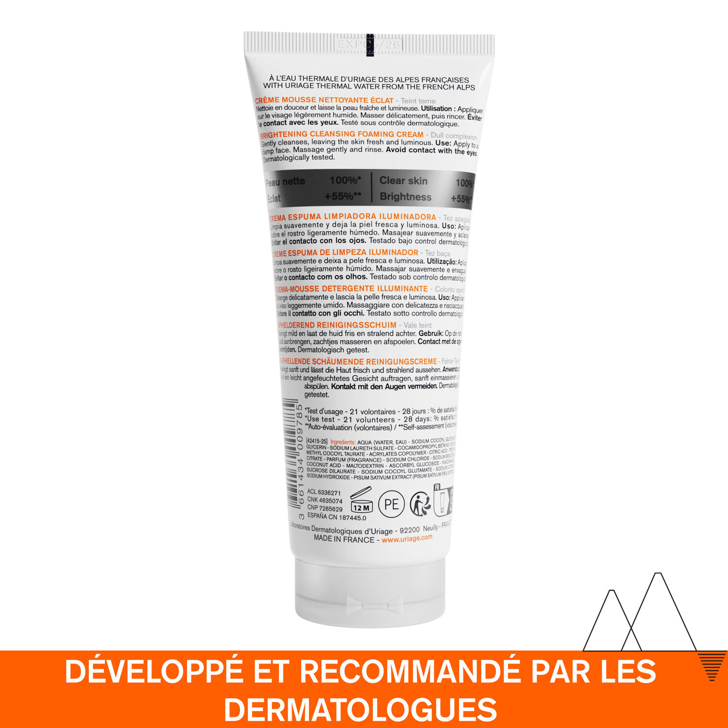Depiderm - Crème Mousse Nettoyante Eclat 100 ml