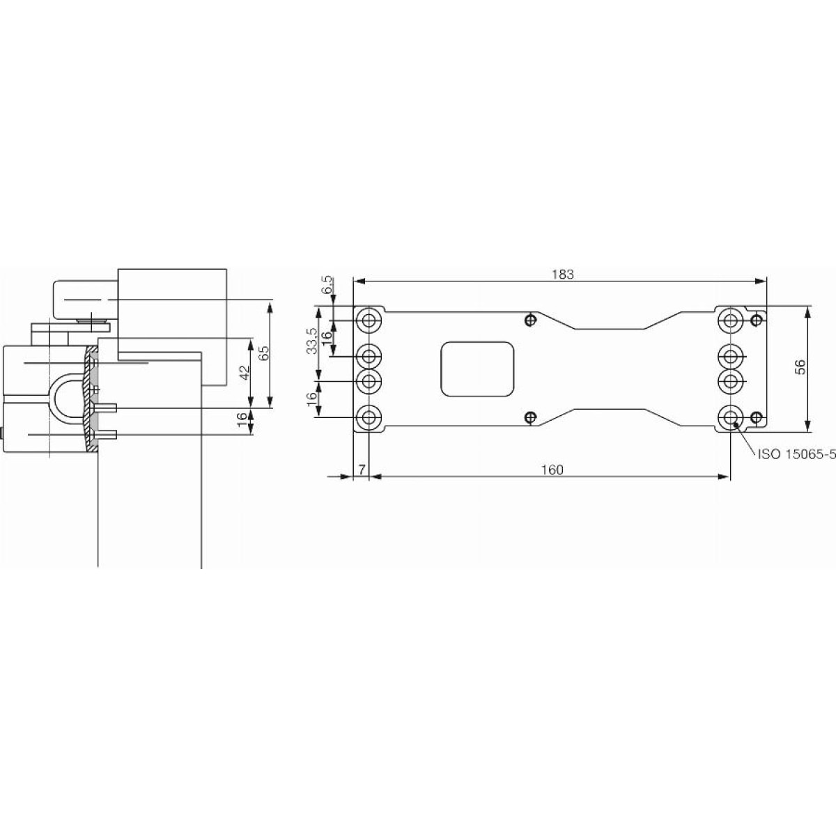 Plaque de montage A120 VACHETTE pour DC300 - 11163000