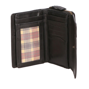 Portafoglio unisex in vera pelle - Modello False - 100% pelle di vacchetta - 14.0 x 9.0 x 3.0 cm