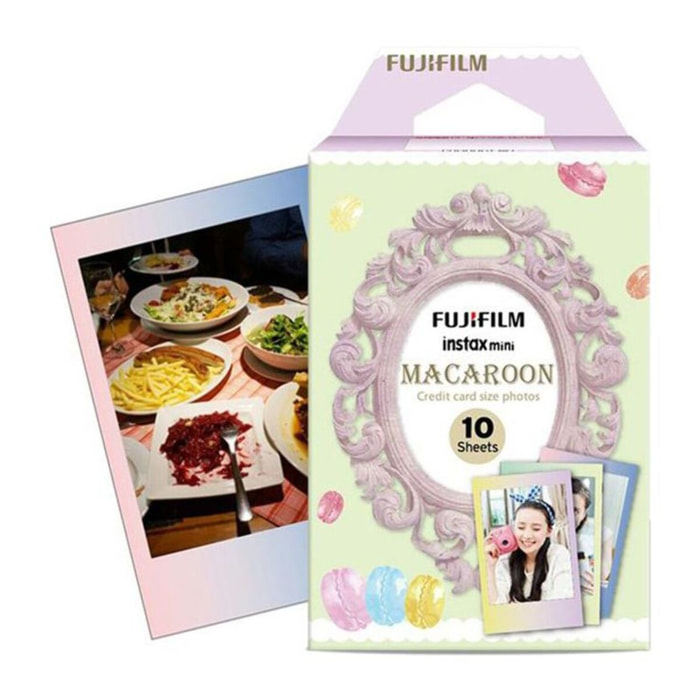 Papier photo instantané FUJIFILM Instax Mini Macaron (x10)
