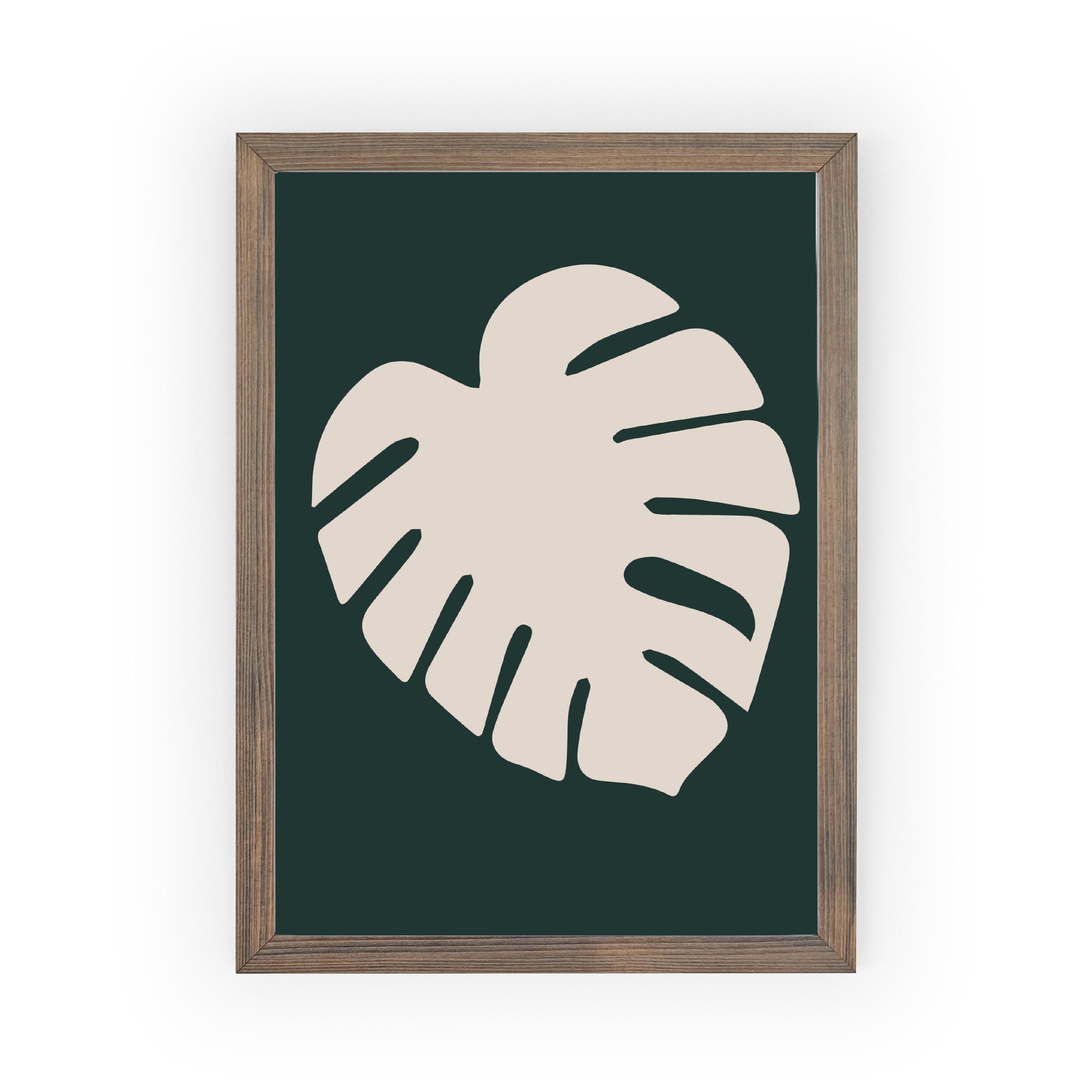 Poster Leaf green