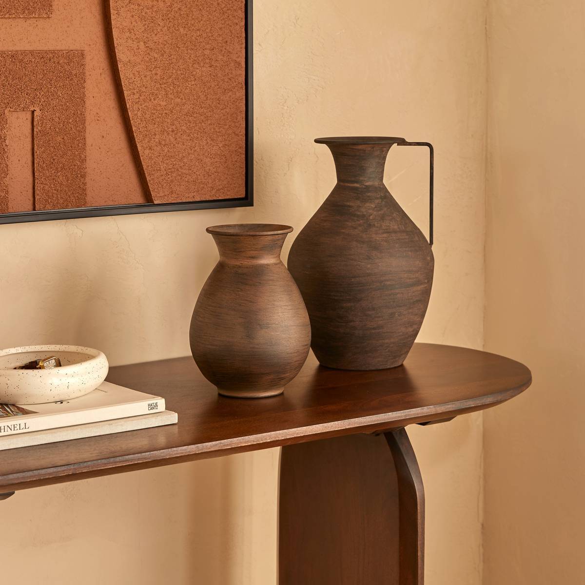 Vase Wonj marron H20cm