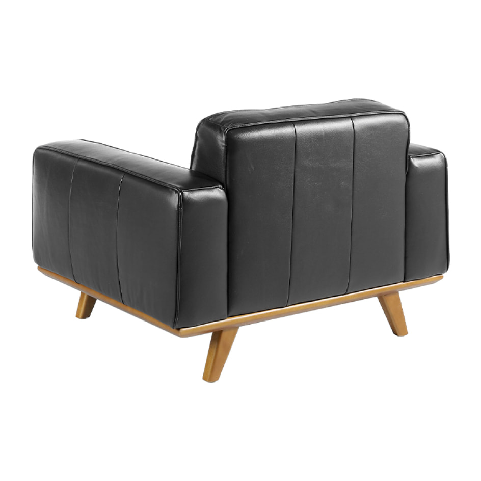 Sillón Angel Cerda de piel de vacuno 112x95x78cm