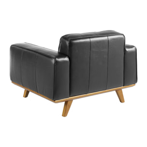 Sillón Angel Cerda de piel de vacuno 112x95x78cm