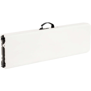 Banc pliant en métal "Foldy" - 183 x 29 x 42 cm - Blanc