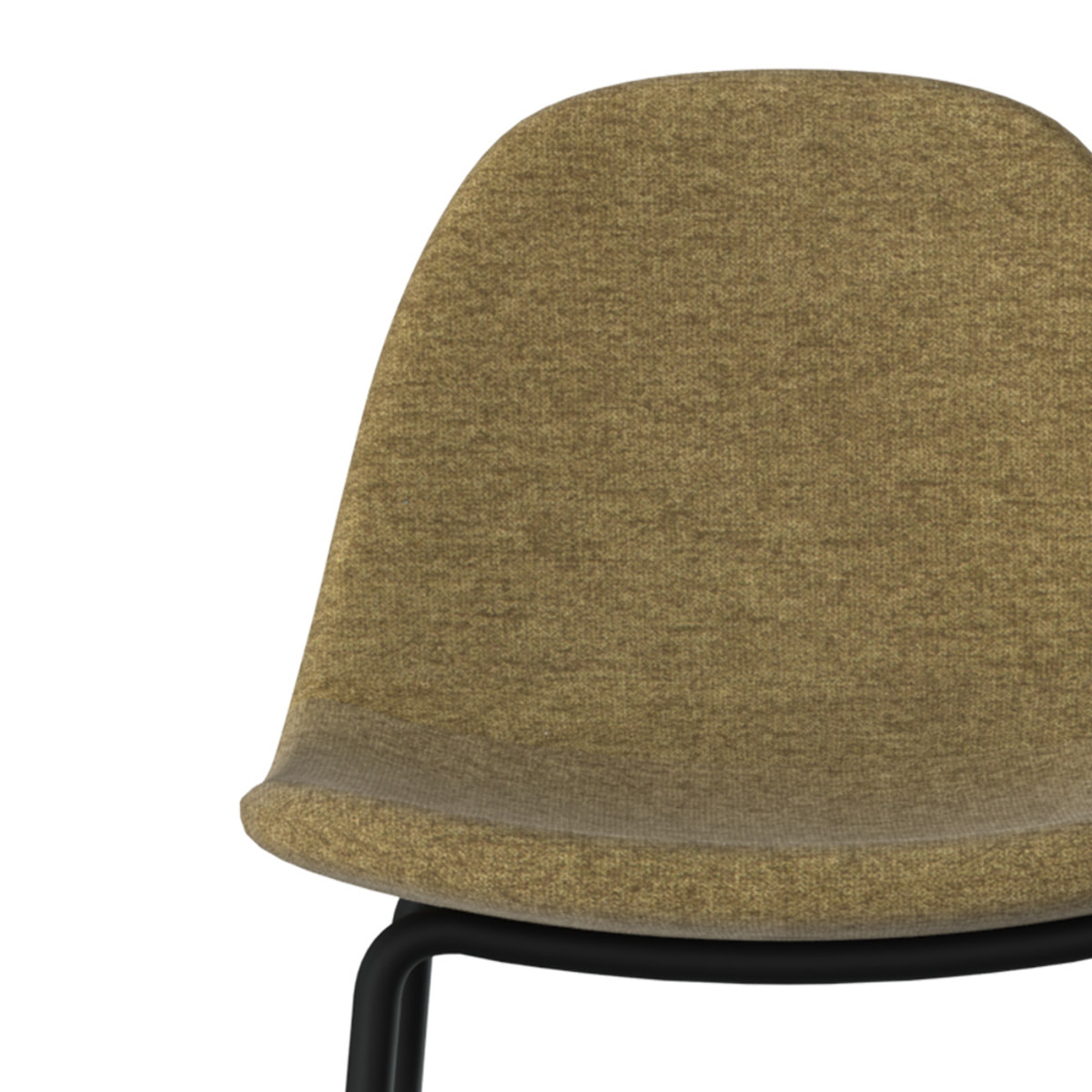 Lot de 2 chaises pour îlot central en tissu vert kaki 65,5 cm - Henrik