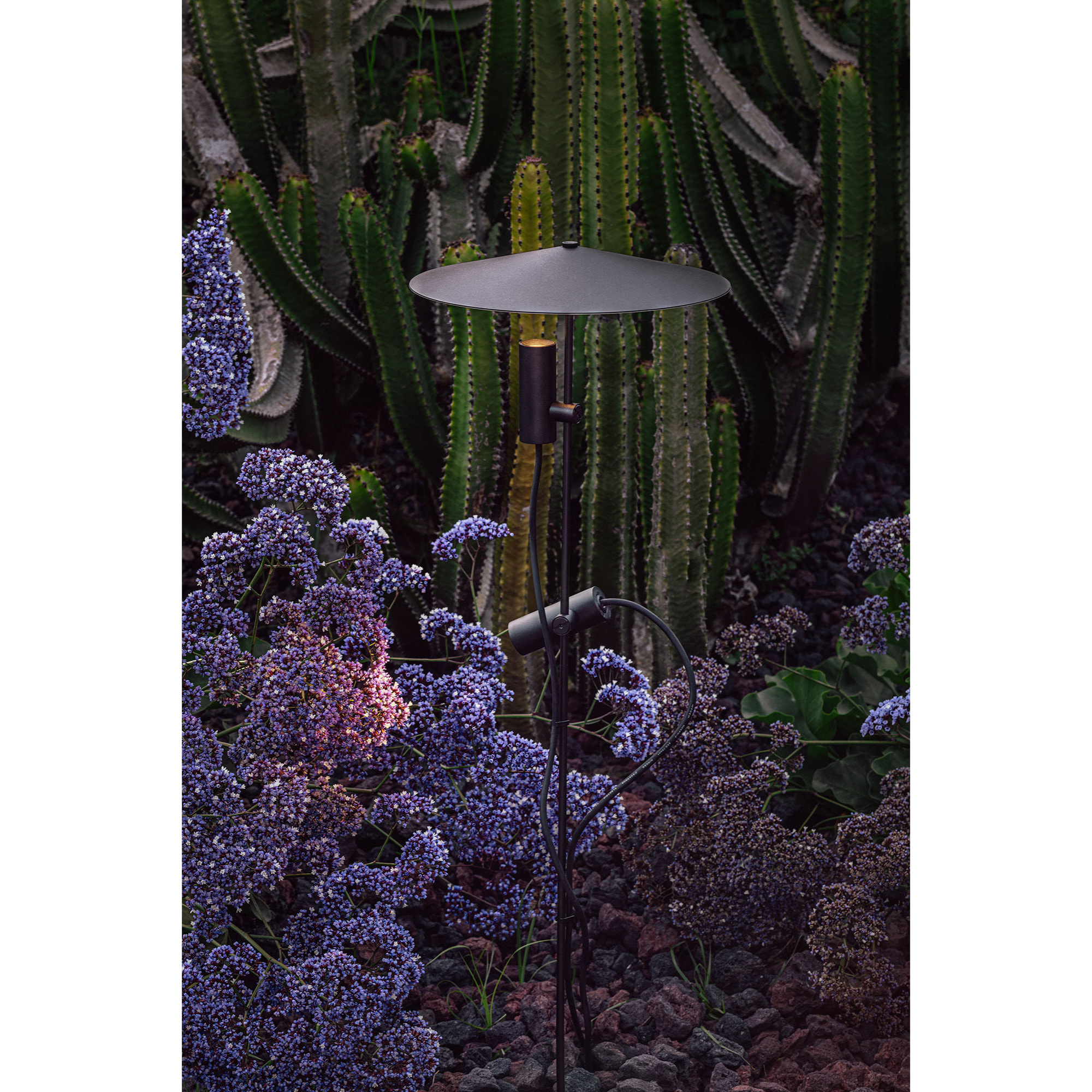 CLAP 1030 Picchetto nero 2x6W 3000K 38º con schermo