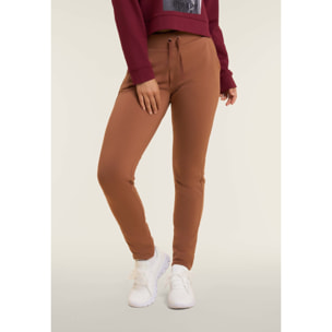 Pantaloni donna regular morbidi con dettagli micro-trecce