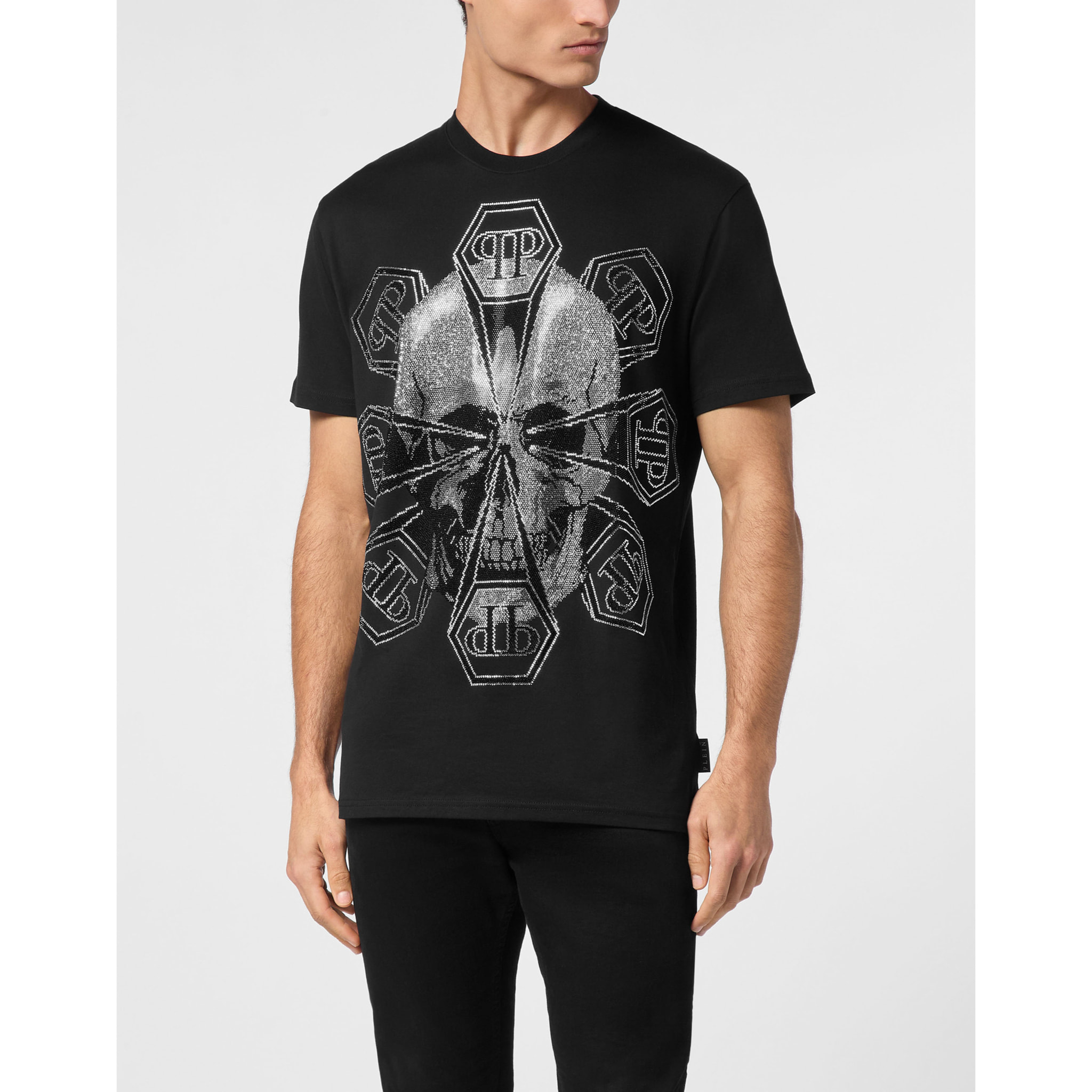 PHILIPP PLEIN Camiseta Cuello Redondo SKULL