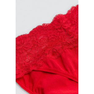 Slip midi in pizzo da donna