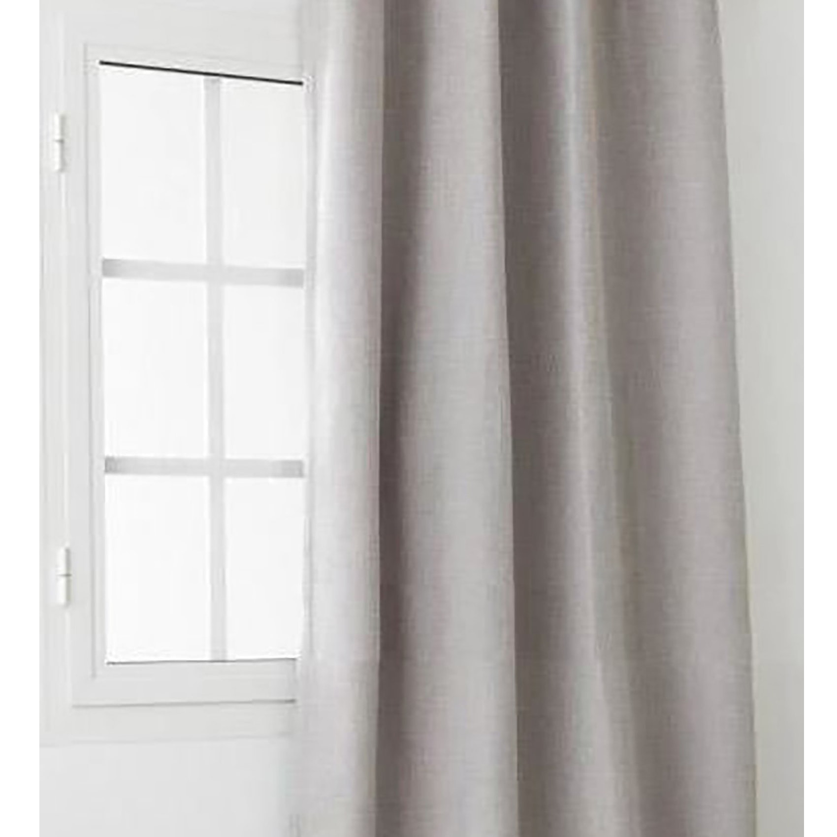 Rideau obscurcissant et isolant à galon fronceur - Beige