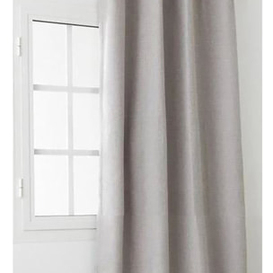 Rideau obscurcissant et isolant à galon fronceur - Beige