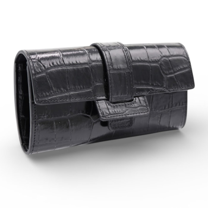 Portafoglio Cheval Firenze Dean Croc Nero