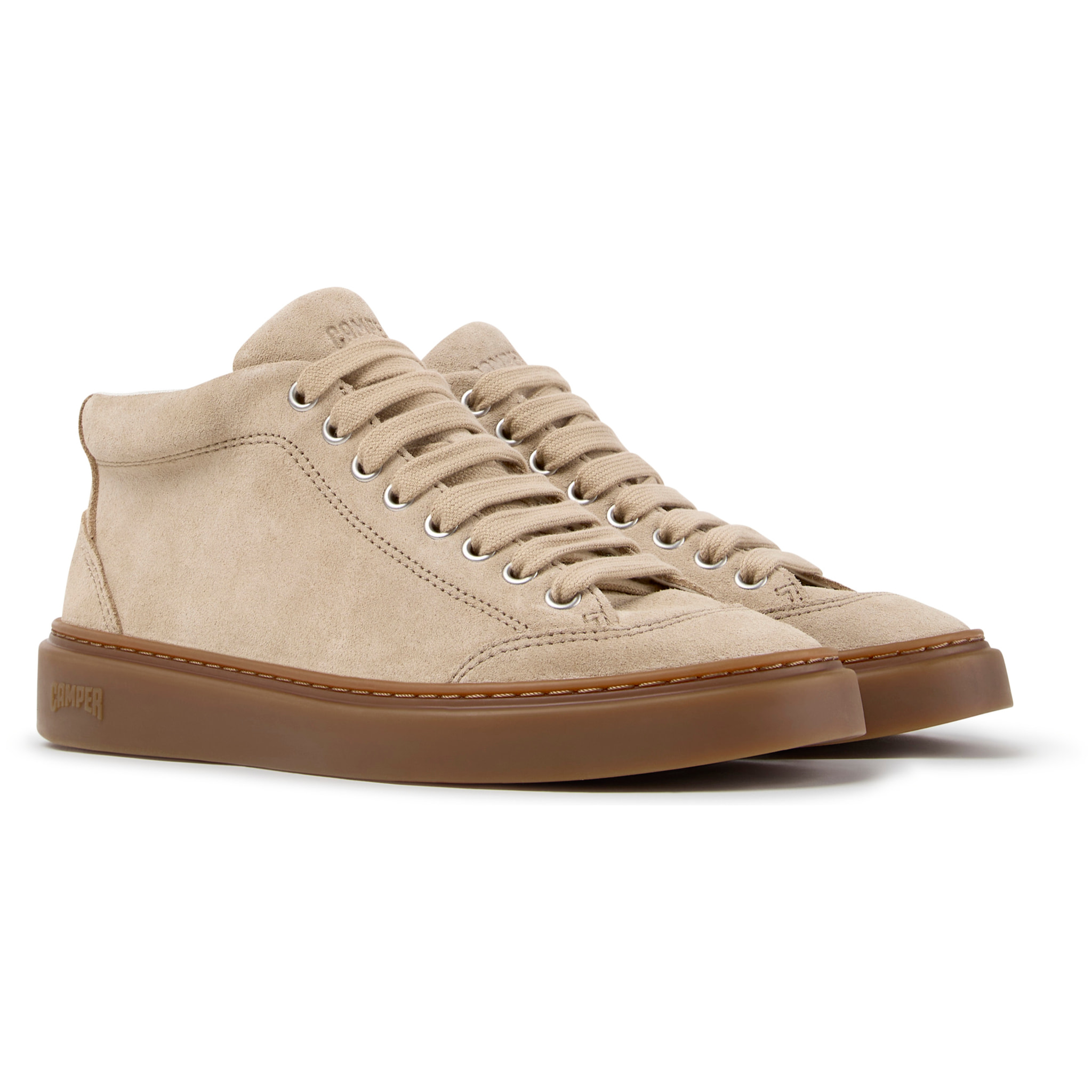 Sneaker-Bootie - CAMPER Runner Twentyfive - Beige - Piel de ante