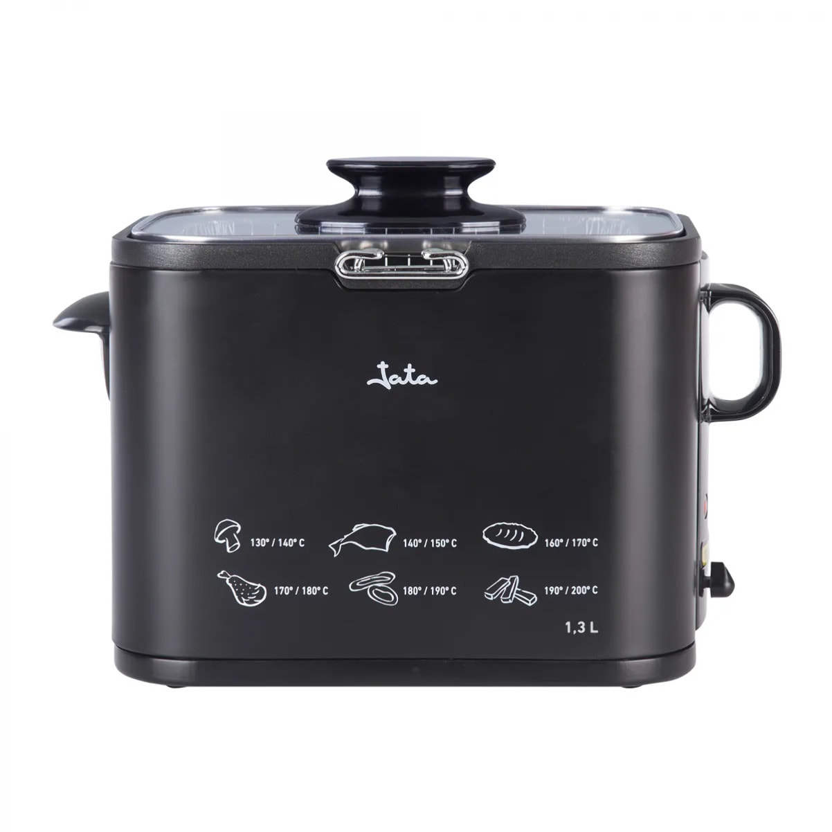 Freidora aceite JATA FR5600 de 1,3 litros. Temperatura regulable. Cuba antiadherente. Fácil limpieza