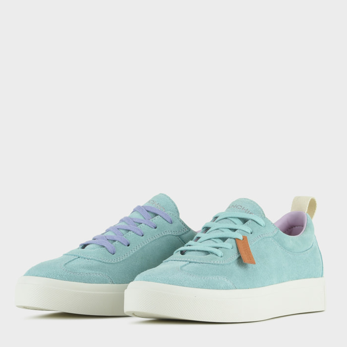 SNEAKER P08 DONNA IN SUEDE ACQUAMARINA