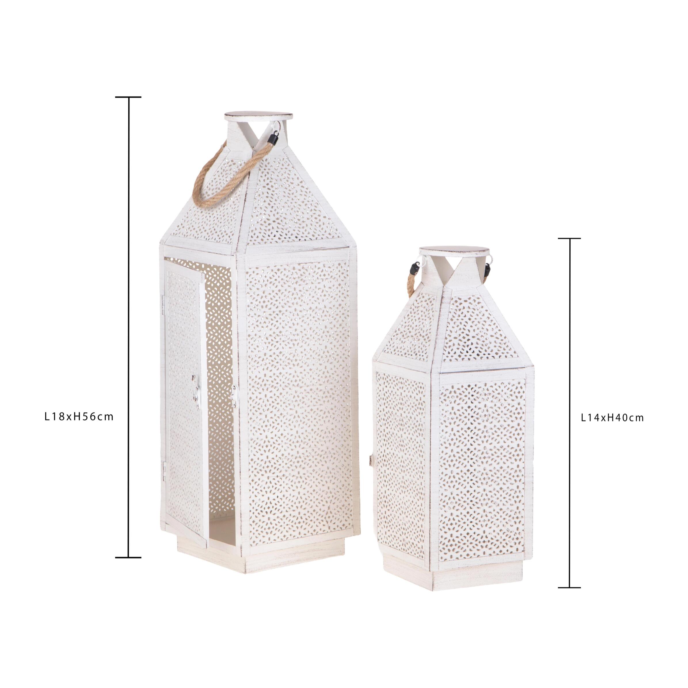 Lanterna Metallo - Pezzi 1 - 18xH56x18cm - Bianchi Dino SpA