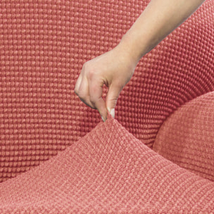 Funda para Chaise Longue izquierda (visto de frente ) brazo corto SÚPER ELÁSTICA con RELAX modelo HELENA