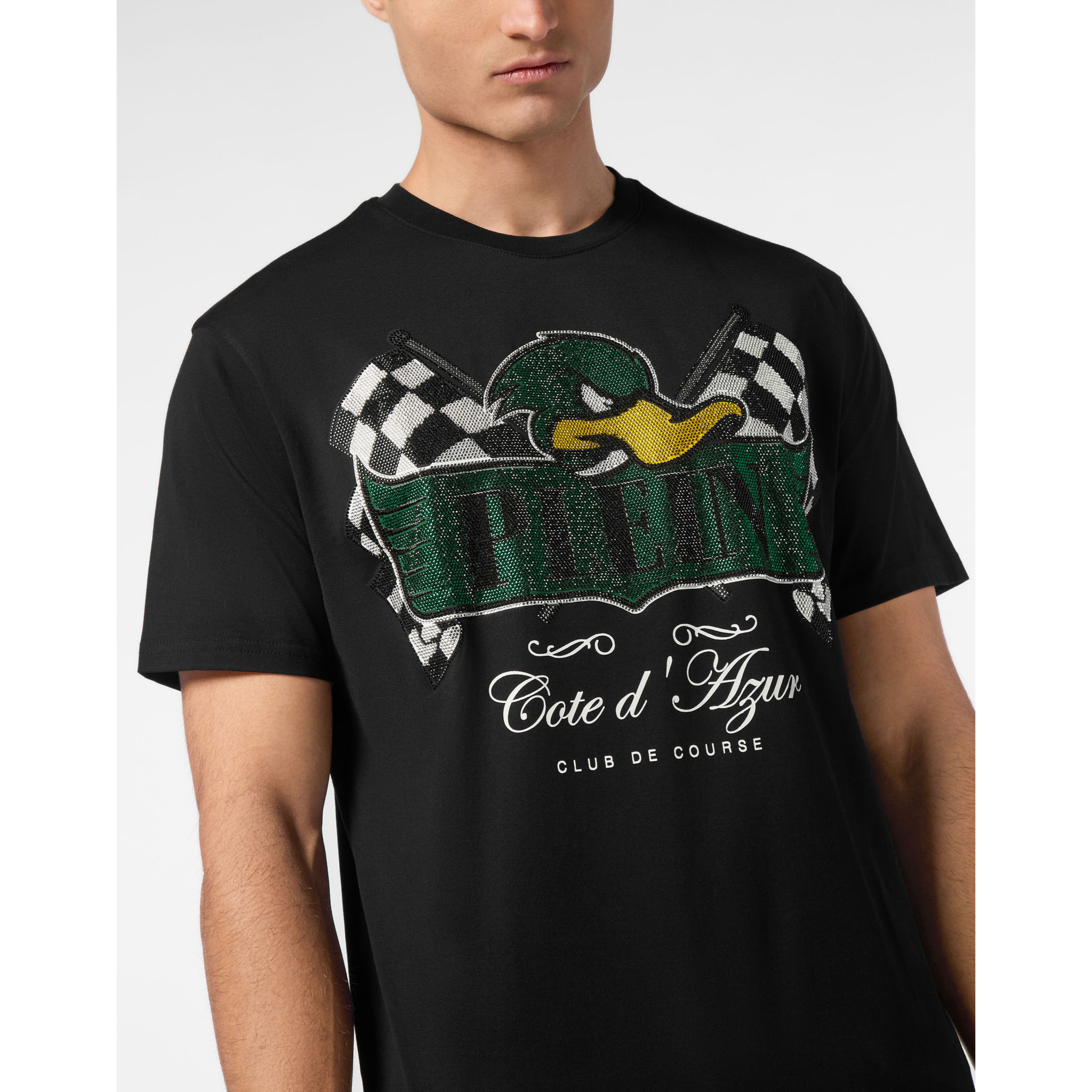 PHILIPP PLEIN Camiseta de cuello redondo y manga corta DUCK