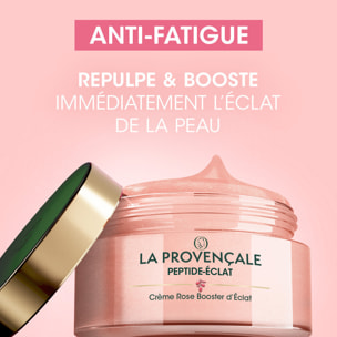 La Provençale - Routine Glow Sérum Rose & Crème Rose Booster d'Eclat Anti-fatigue Peptide-Eclat - Olive violette - Peptides & Pi