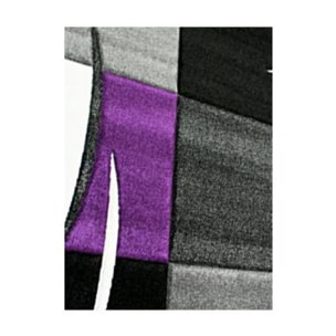 Tapis salon et chambre tissé motif damier TIHO