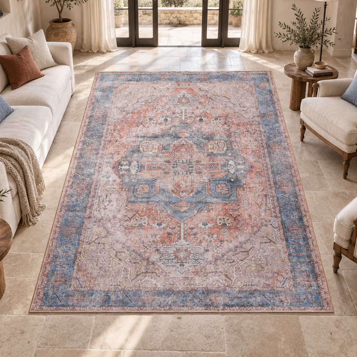Tapis cuisine kilim motif oriental, ORIA, tissée et chaleureuse