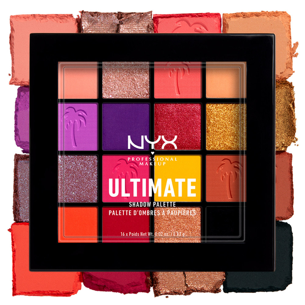 Nyx Professional Makeup Palette De Fards A Paupières Ultimate 16 Teintes Festival