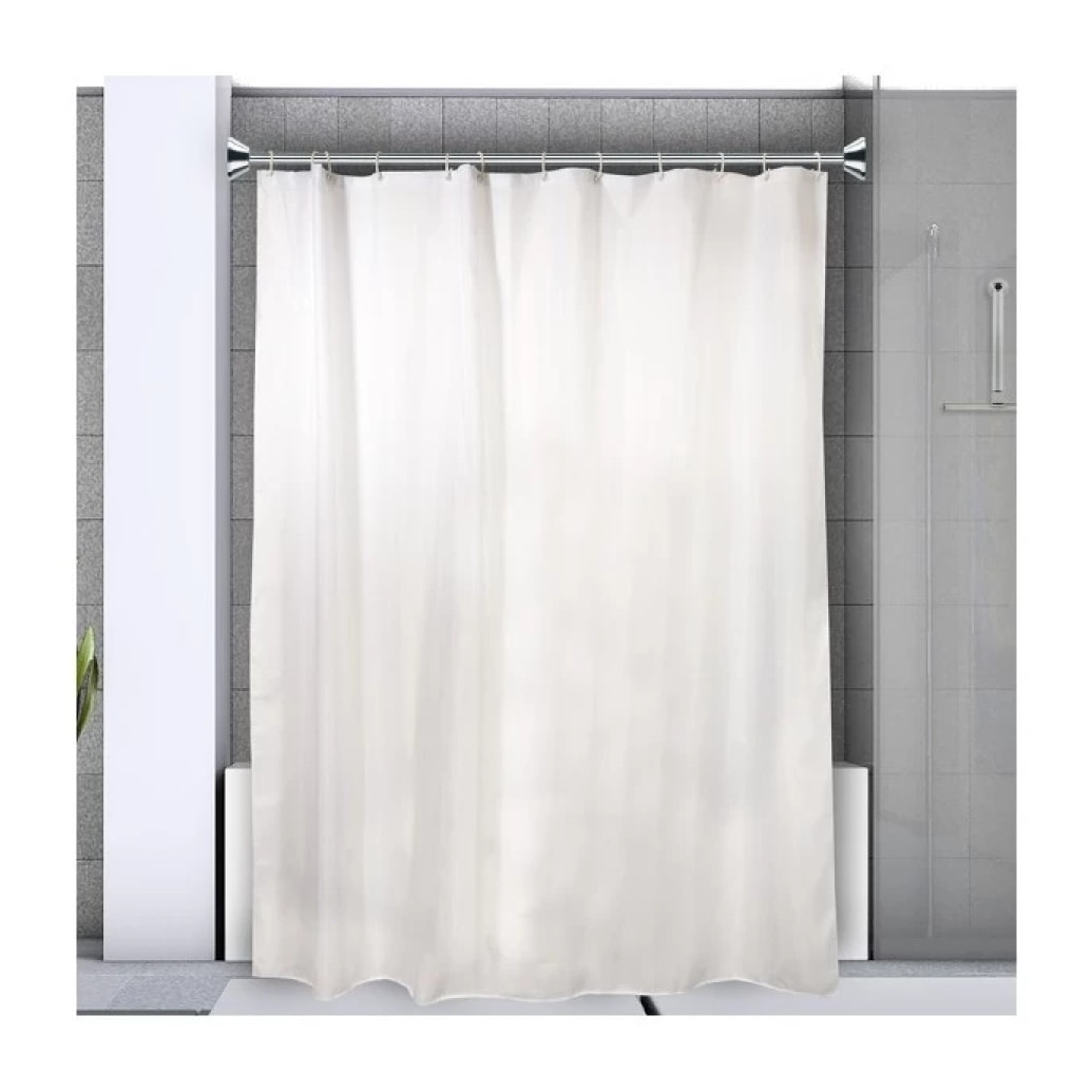 Barre tringle pour rideau de douche ou baignoire extensible à  fixer en Inox SLIM 125-220cm Chromé Spirella