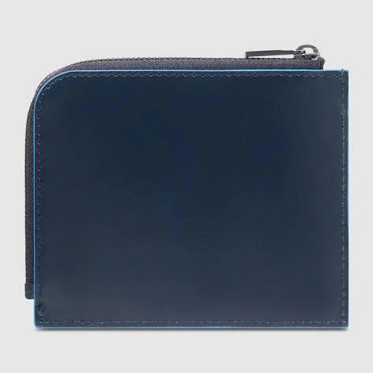 Piquadro Portafogli portacarte di credito in pelle con porta monete, schermato con protezione RFID