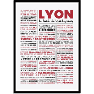 Affiche - Guide du vrai Lyonnais - Frog Posters