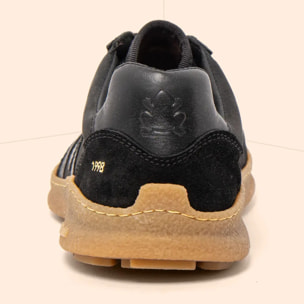 Zapatos N5435 MULTI LEATHER BLACK-CARAMELO/OROEL color Black-caramelo