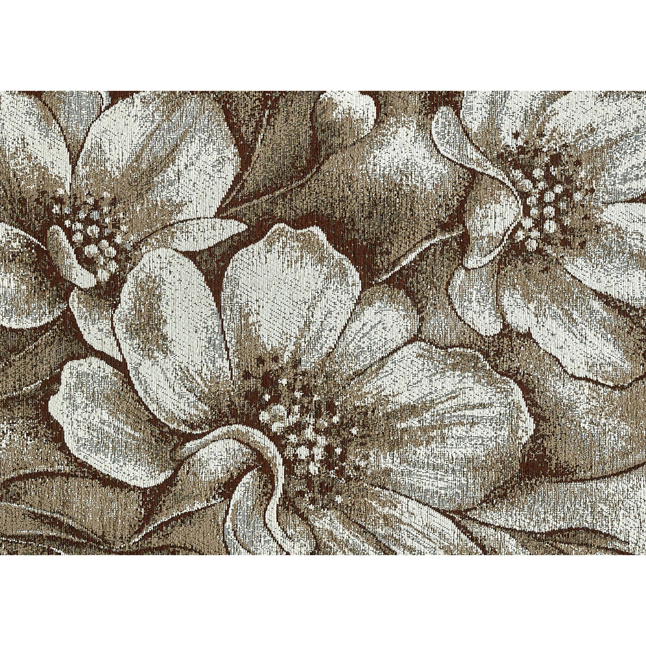 Tappeto Jacquard Ideale Salotto Camera Ingresso Made In Italy Antiscivolo, Lavabile, Morbido Disegno Asturia Fango By Suardi