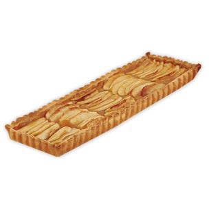 Tarte maison cannelée - fer blanc - fond fixe - 350x110 mm dim ext / 340x100mm dim int - h25mm