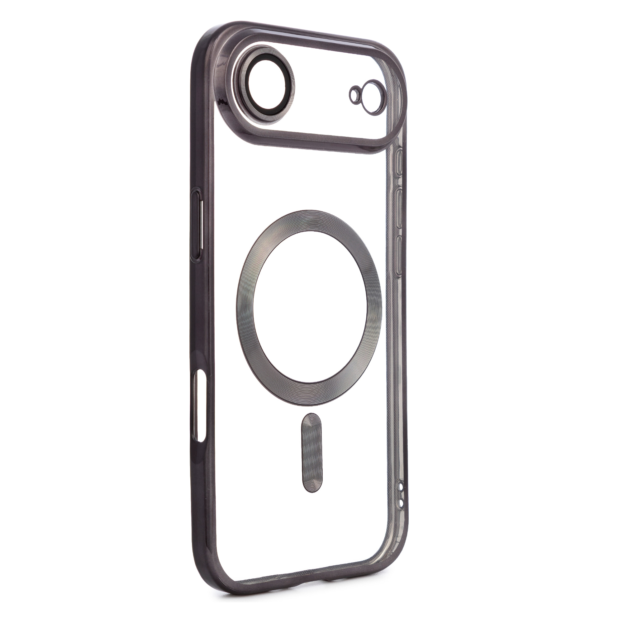 Carcasa magnética transparente con cámara cubierta, antichoque y antihuellas. Magsafe para iPhone 17 Air.