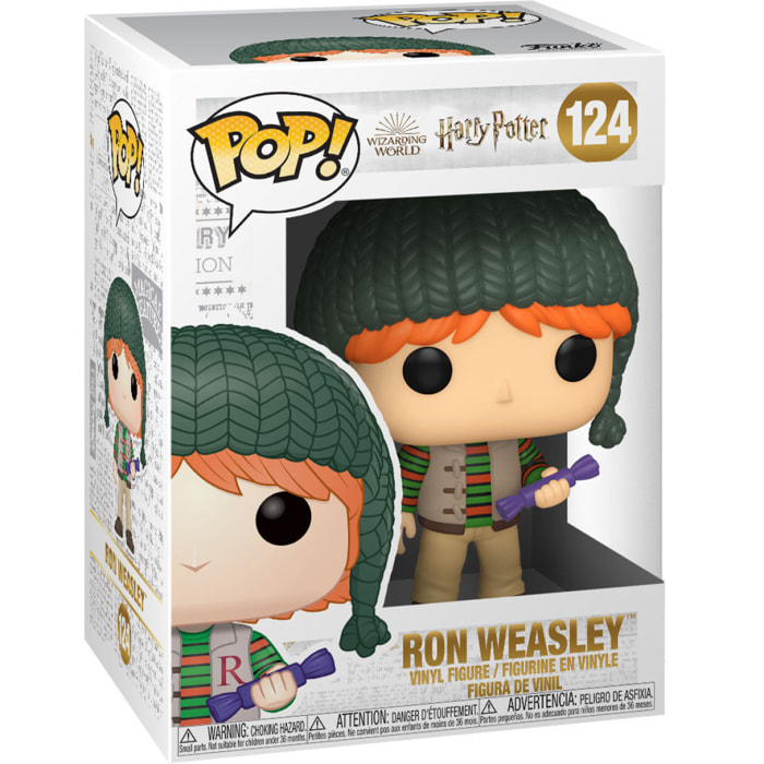 Harry Potter Funko Pop Film Vinile Figura Ron Weasley Vacanze di Natale 9cm