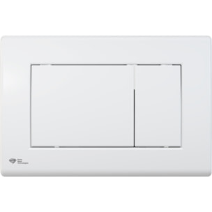 Pack WC bâti-support léger 112 cm ECO 2L Swiss Aqua Technologies + WC suspendu Ceramia + plaque blanc brillant (STECE14WT01-FR)