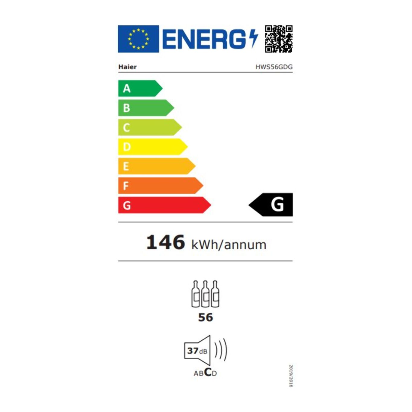 Cave à vin polyvalente HAIER HWS56GDG