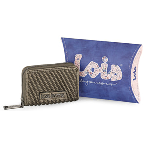 Tarjetero Monedero Lois Silverthrone Plata Oscuro