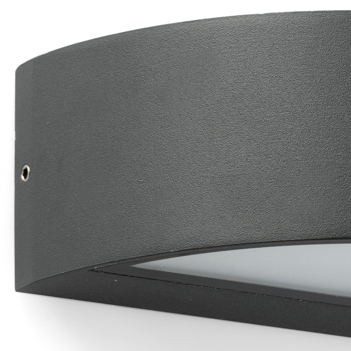 OVAL LED Lampe applique gris foncé