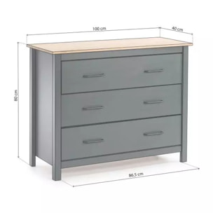 Cómoda Eira Green Moss - Oak