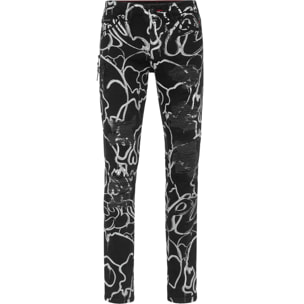 PHILIPP PLEIN Vaqueros de corte recto SKULL&BONES