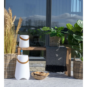 Bristol — Secchiello per vino LED ricaricabile da esterno, bianco, IP44