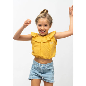 Shorts básicos de mezclilla para niña