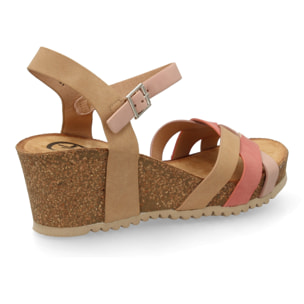 Sandalia cuña bio mujer cómoda verano