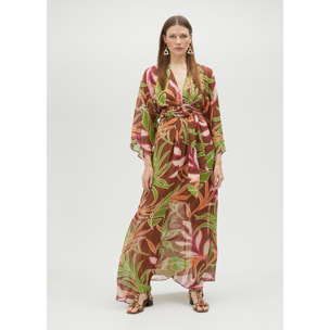 Vestito morbido con stampa floreale